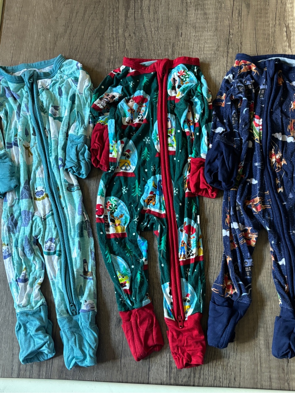 Little Sleepies Zippy Holiday Christmas Bundle Newborn